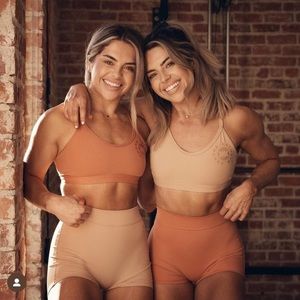 Orange Gymshark KK Fit Shorts